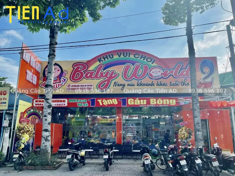 Những chi tiết giúp bảng hiệu khu vui chơi trẻ em trở nên sinh động