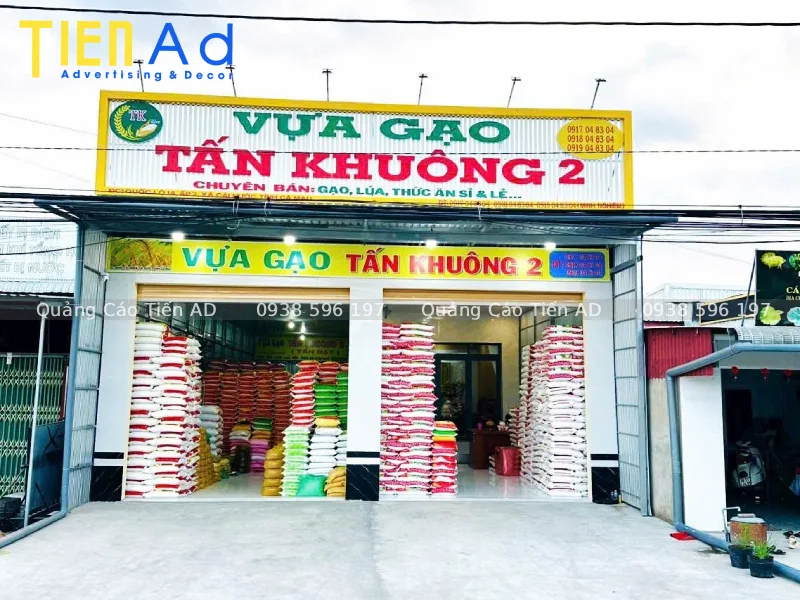 Những lỗi cần tránh khi làm bảng hiệu đại lý gạo