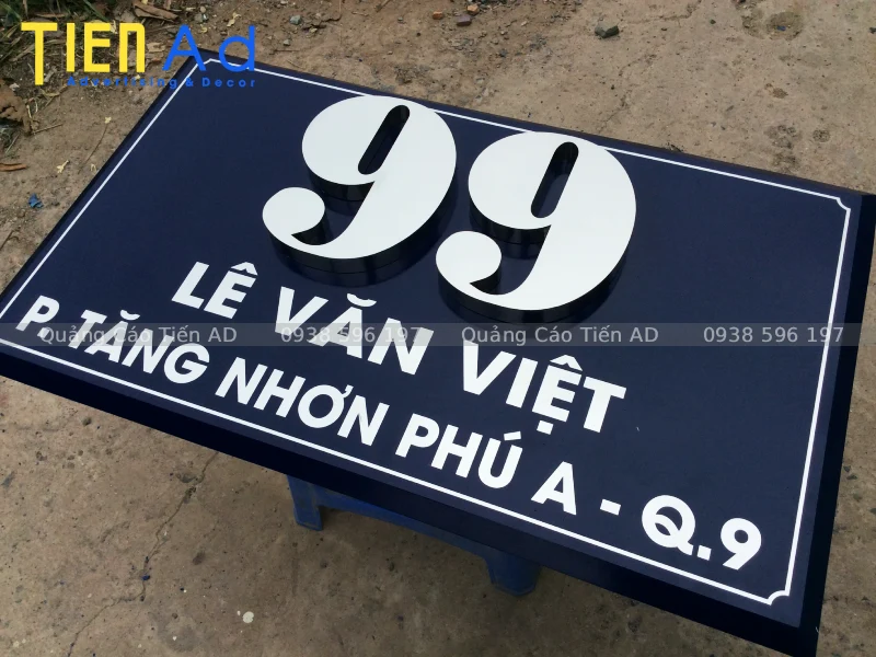 Những lưu ý khi đặt làm bảng số nhà