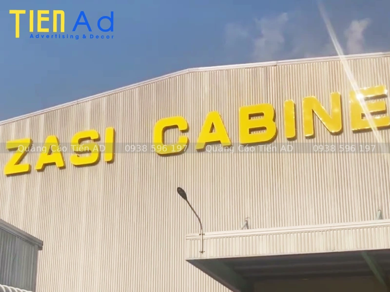 Những lưu ý khi đặt thi công chữ nổi nhà máy, nhà xưởng