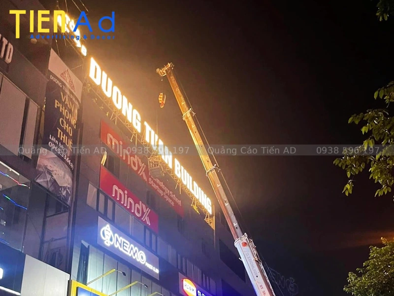 Những lưu ý khi đặt thi công chữ nổi tòa nhà