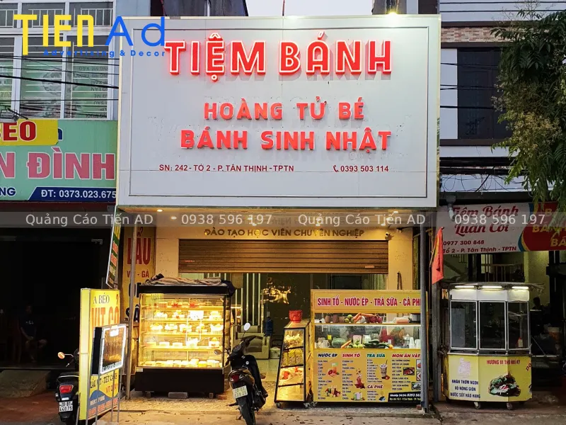 Những lưu ý khi thiết kế bảng hiệu tiệm bánh