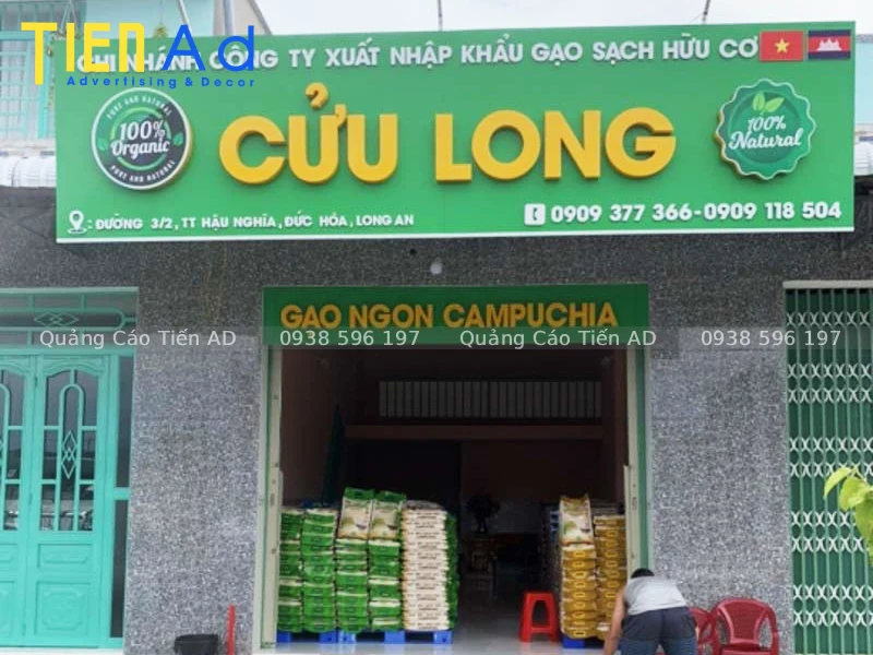 Những lưu ý quan trọng khi chọn đơn vị thi công bảng hiệu quảng cáo đại lý gạo
