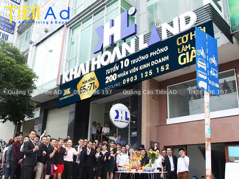 Những sai lầm cần tránh khi đặt làm bảng hiệu công ty bất động sản