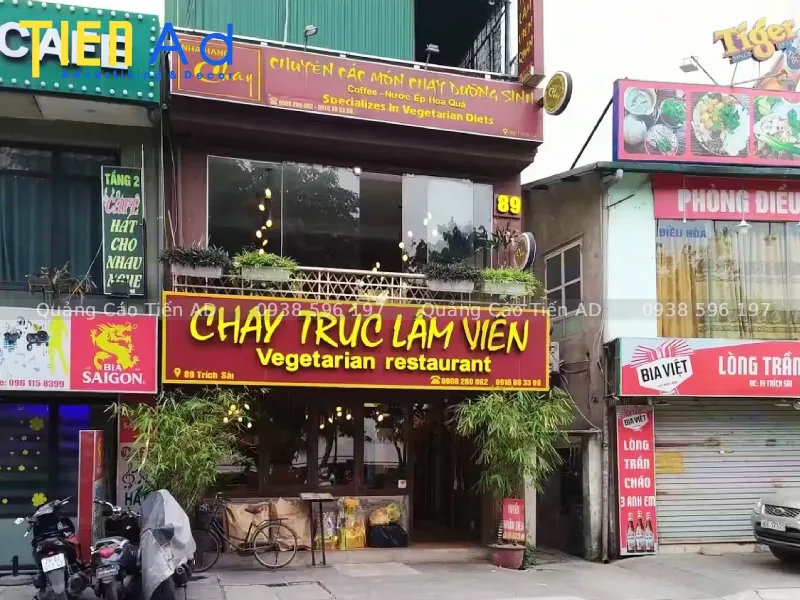 Những sai lầm cần tránh khi làm bảng hiệu quán chay