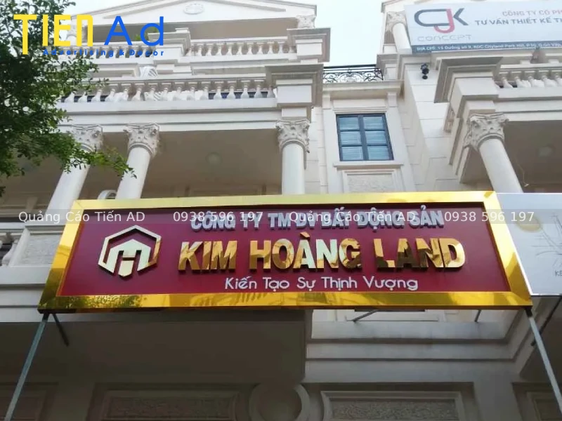 Những tiêu chuẩn vàng khi thiết kế bảng hiệu quảng cáo công ty bất động sản thu hút nhà đầu tư