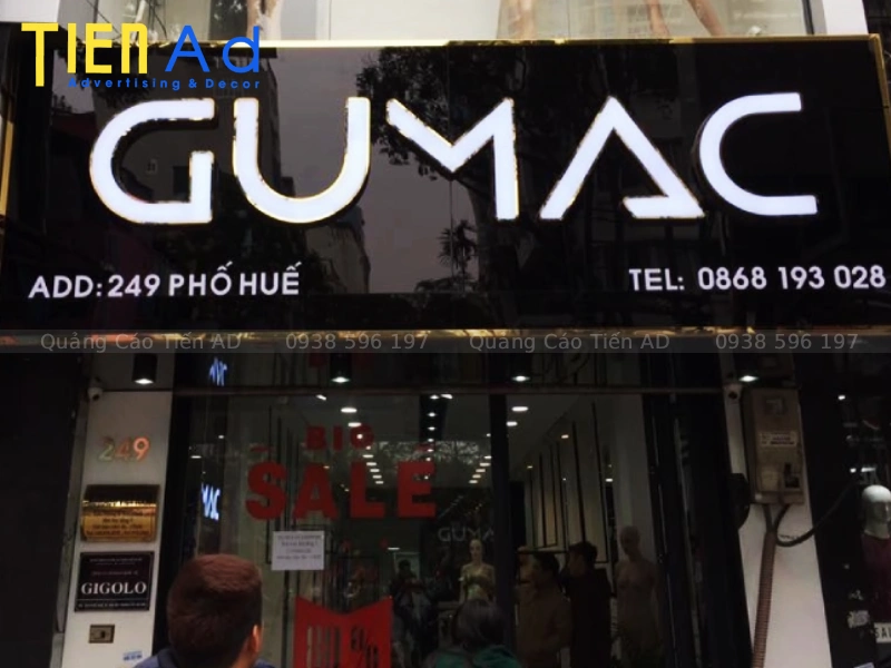 Những ưu điểm vượt trội của bảng hiệu alu gương