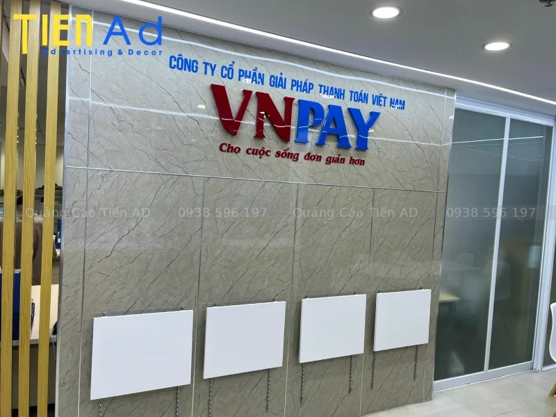 Những vị trí lắp đặt chữ nổi dán tường đẹp hiệu quả