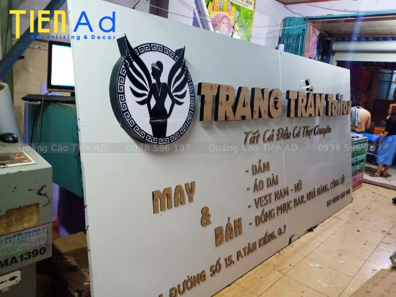 Những yếu tố ảnh hưởng đến giá bảng hiệu alu chữ nổi