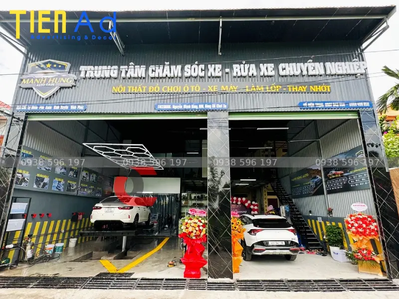 Những yếu tố cần tránh khi làm bảng hiệu rửa xe