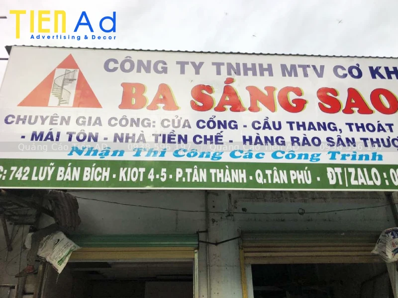 Những yếu tố quyết định hiệu quả khi làm bảng hiệu quảng cáo Quận Tân Phú