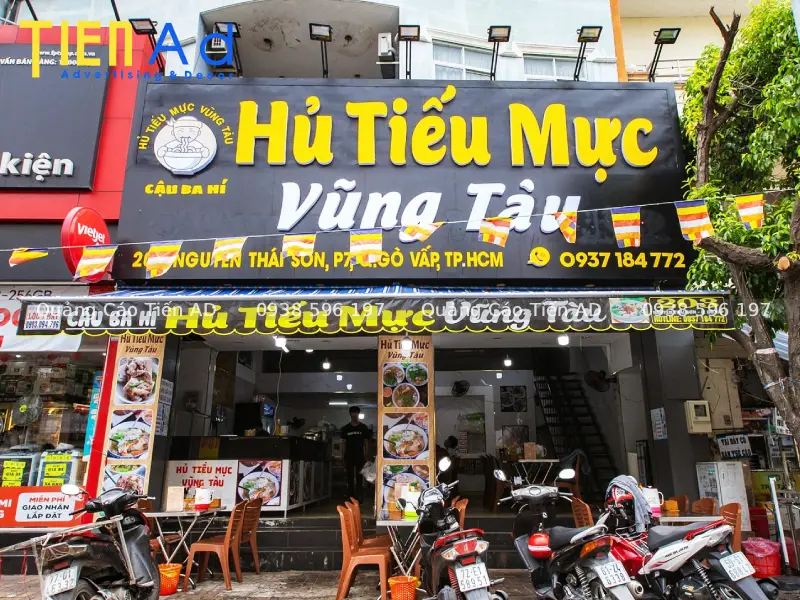 Phân loại các mẫu bảng hiệu hủ tiếu phổ biến nhất hiện nay