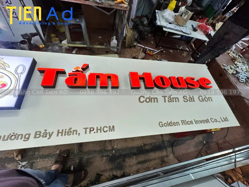 Quảng Cáo Tiến AD chuyên làm bảng hiệu quảng cáo cơm tấm và các hạng mục quảng cáo