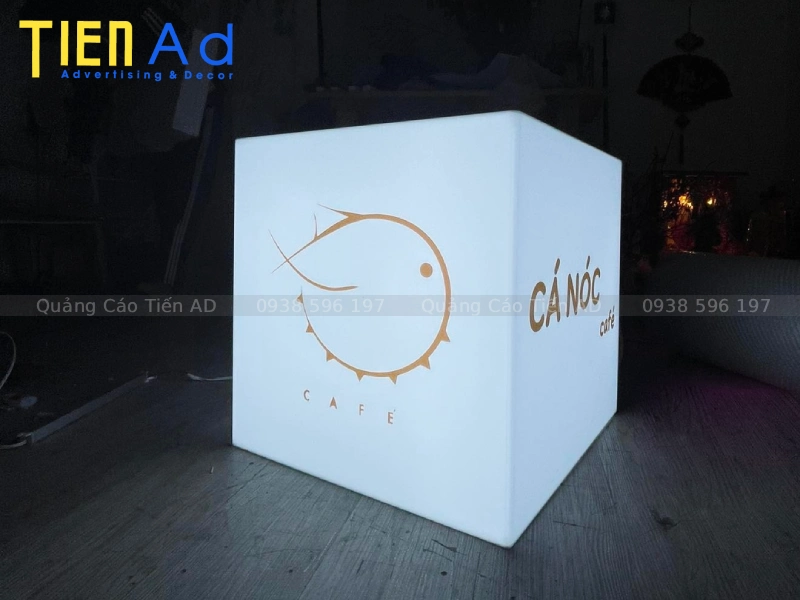 Quảng Cáo Tiến AD chuyên làm hộp đèn mica không viền trọn gói giá rẻ tại TP.HCM