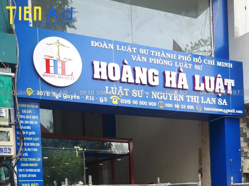 Quảng Cáo Tiến AD chuyên thi công bảng hiệu alu chữ nổi trọn gói tại TP.HCM
