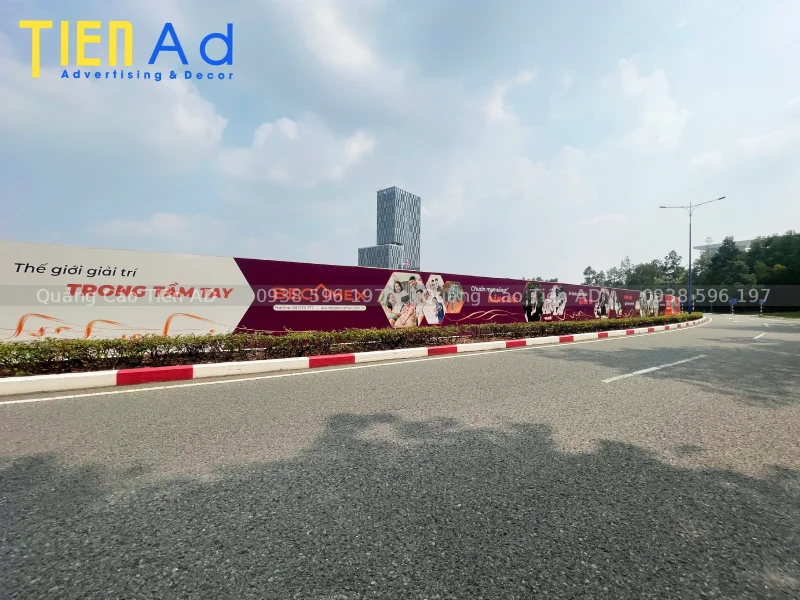 Quảng Cáo Tiến AD thi công hoarding cho chủ đầu tư Becamex