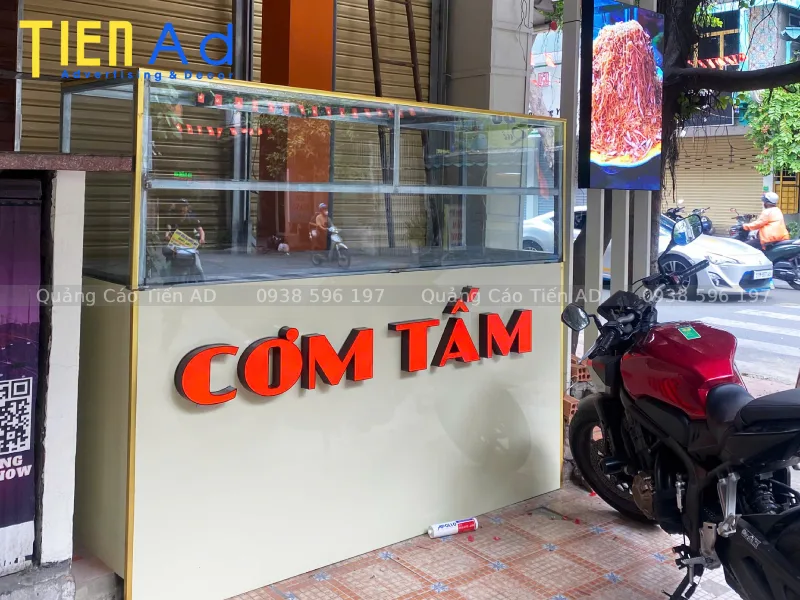 Quy cách làm bảng hiệu Cơm Tấm House ở phường Bảy Hiền