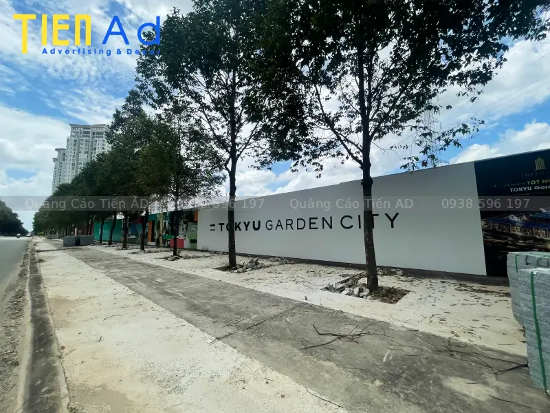 Quy cách vật liệu thi công hoarding dự án Sora Garden SC cho Becamex Tokyu