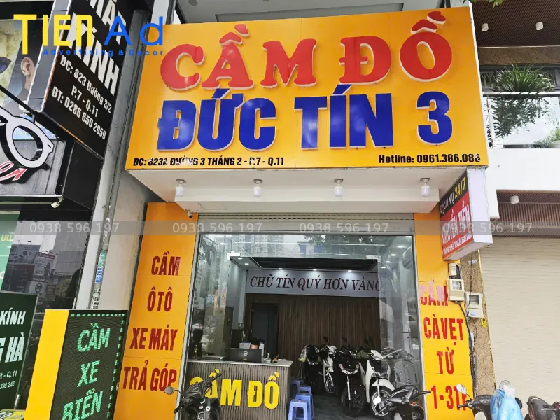 Quy định pháp lý về bảng hiệu cầm đồ cần chú ý