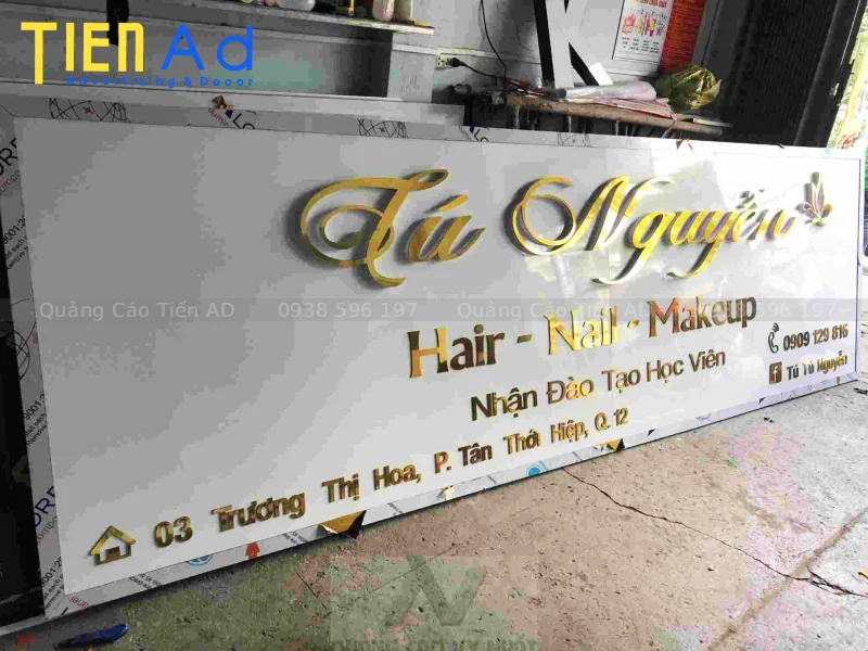 Quy trình 5 bước chuẩn kỹ thuật khi khách hàng làm bảng hiệu quảng cáo Quận 12