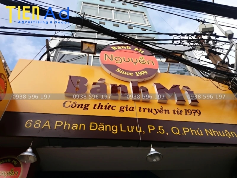 Quy trình làm bảng hiệu bánh mì chuyên nghiệp của Quảng Cáo Tiến AD
