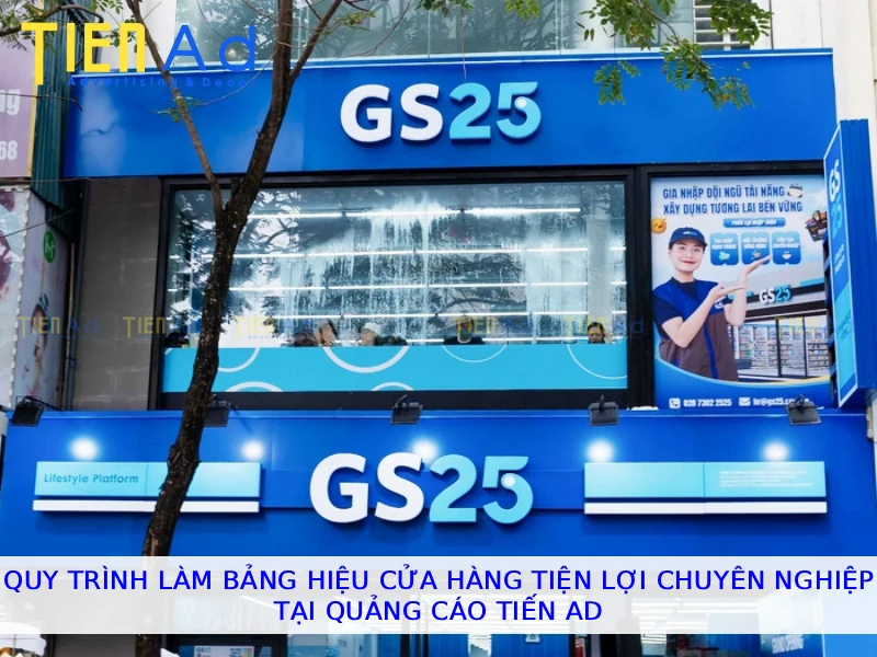 Quy trình làm bảng hiệu cửa hàng tiện lợi chuyên nghiệp tại Quảng Cáo Tiến AD