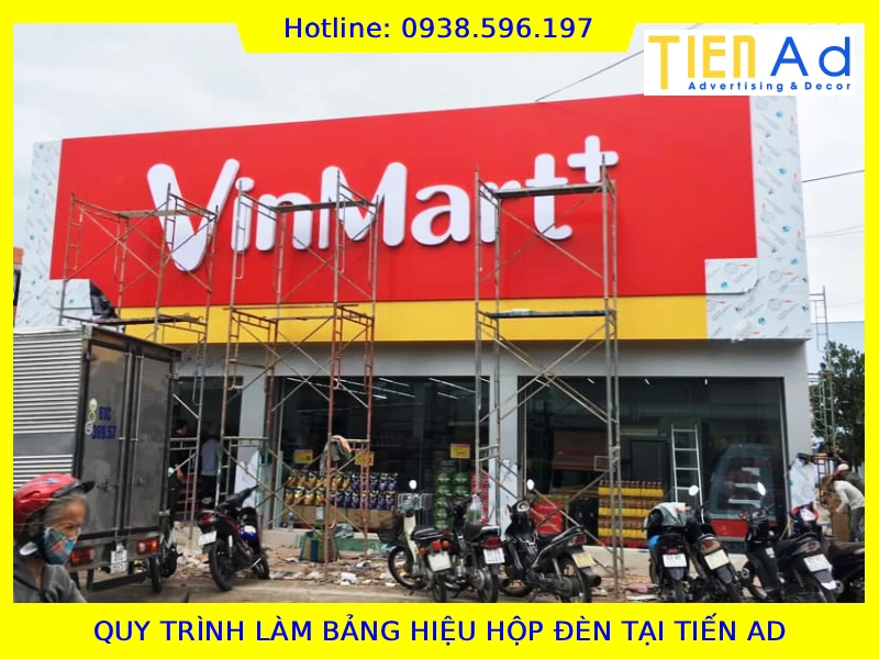 Quy trình làm bảng hiệu hộp đèn tại TIẾN AD