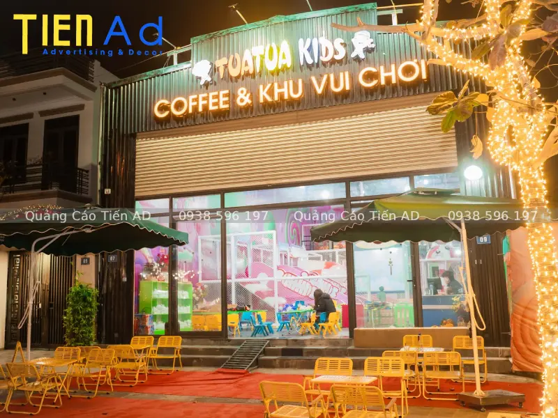 Quy trình làm bảng hiệu khu vui chơi trẻ em chuyên nghiệp