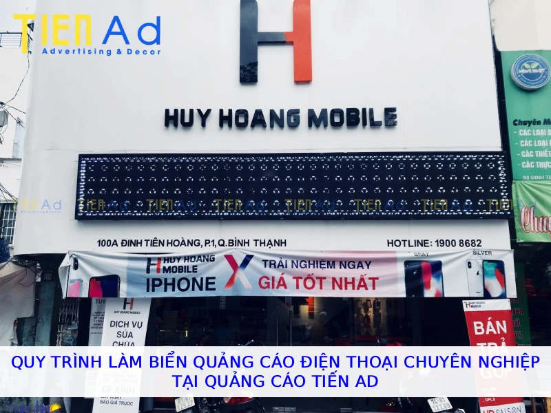 Quy trình làm biển quảng cáo điện thoại chuyên nghiệp tại Quảng Cáo Tiến AD