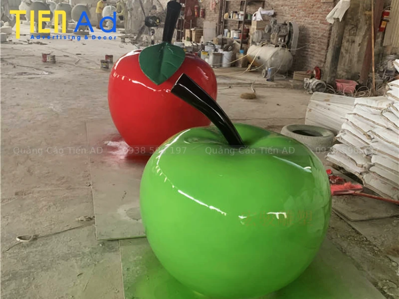 Quy trình sản xuất mô hình trái táo composite theo yêu cầu