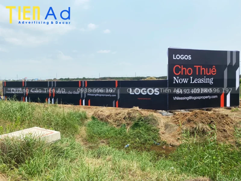 Quy trình thi công hoarding cho Logos ở KCN Củ Chi