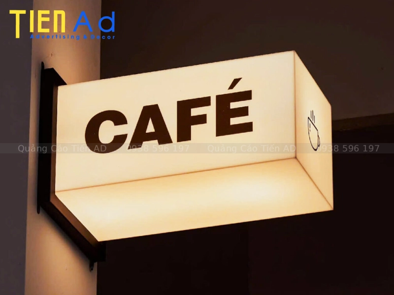 Quy trình thi công hộp đèn quán cafe chuyên nghiệp