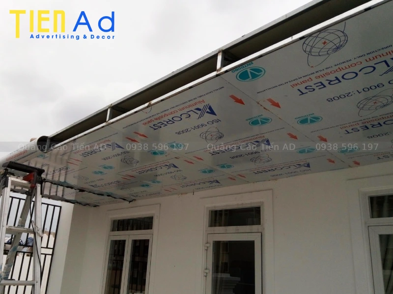 Quy trình thi công mái sảnh alu chuyên nghiệp