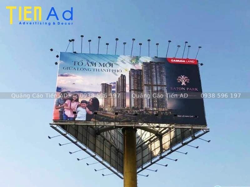 Quy trình thi công thay bạt biển quảng cáo lật 3 mặt Trivision Billboard chuyên nghiệp
