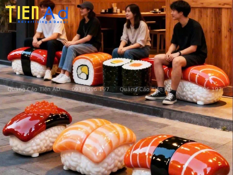 Quy trình thiết kế và sản xuất mô hình sushi bằng composite