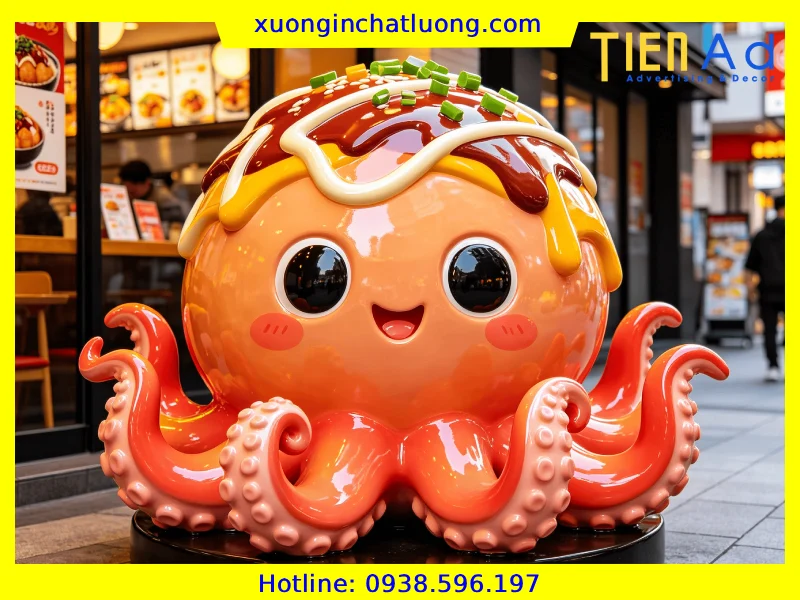 Sản Xuất Mô Hình Bạch Tuộc Composite Theo Yêu Cầu