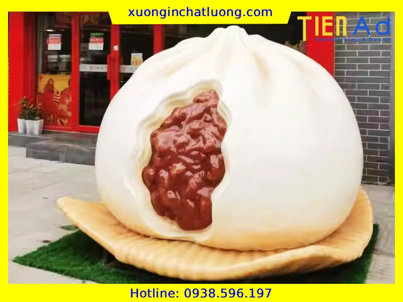 Sản Xuất Mô Hình Bánh Bao Bằng Composite Theo Yêu Cầu