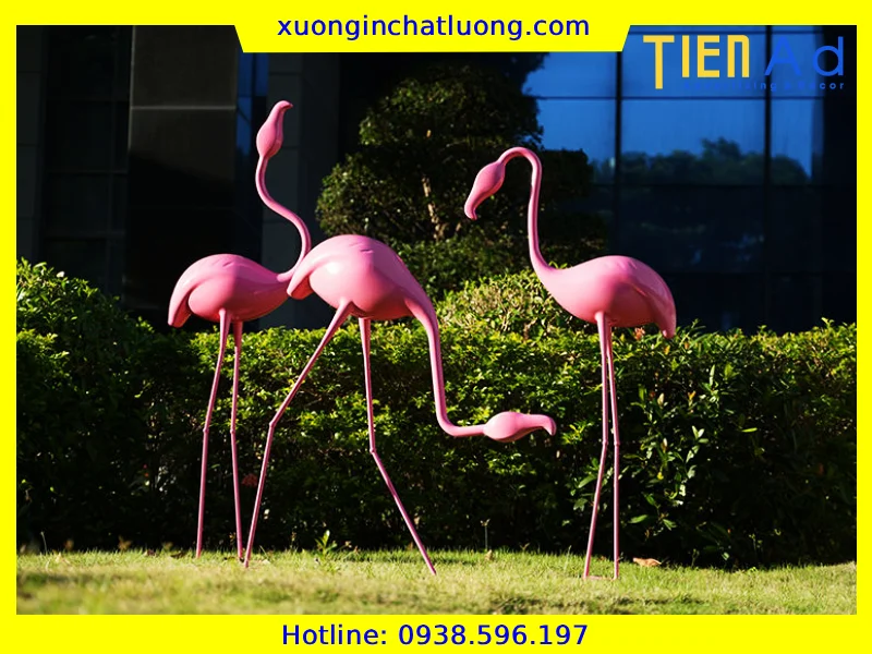 Sản Xuất Mô Hình Chim Hồng Hạc Composite Theo Yêu Cầu, Giá Tốt
