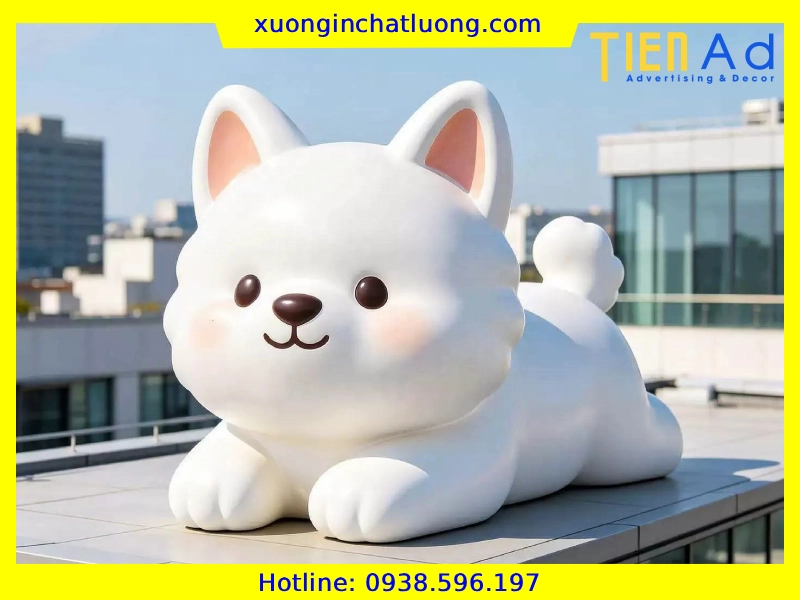 Sản Xuất Mô Hình Con Chó Bằng Composite Theo Yêu Cầu