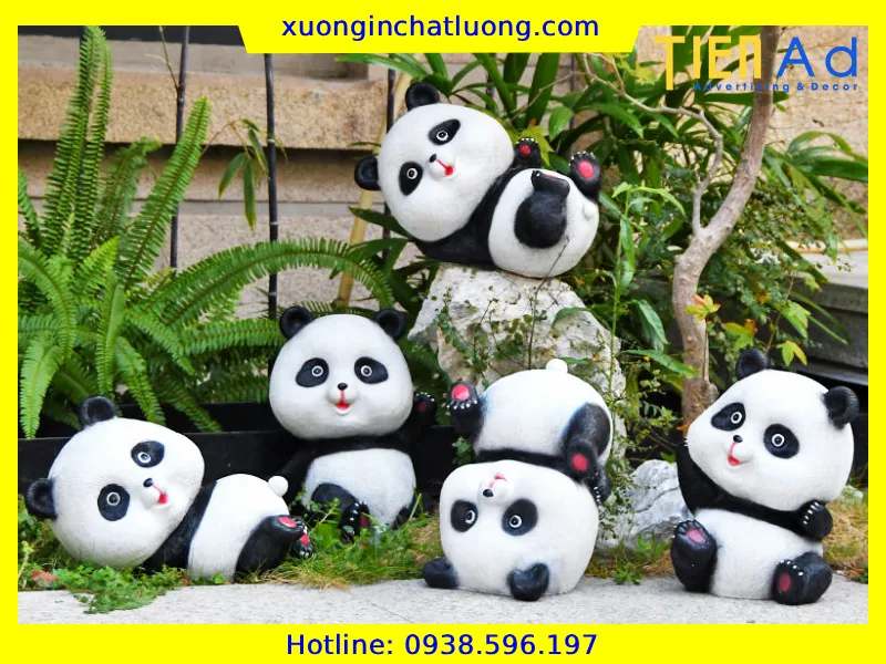 Sản Xuất Mô Hình Gấu Trúc Bằng Composite Theo Yêu Cầu