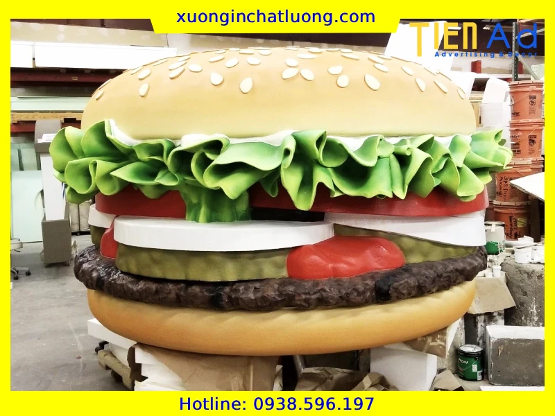 Sản Xuất Mô Hình Hamburger Composite Theo Yêu Cầu
