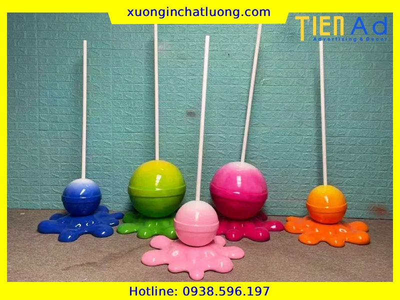 Sản Xuất Mô Hình Kẹo Mút Composite Theo Yêu Cầu