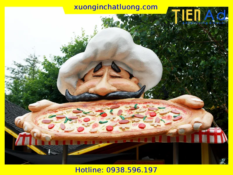 Sản Xuất Mô Hình Pizza Bằng Composite Theo Yêu Cầu