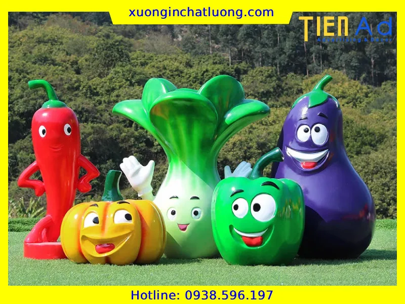 Sản Xuất Mô Hình Rau Củ Quả Bằng Composite Theo Yêu Cầu