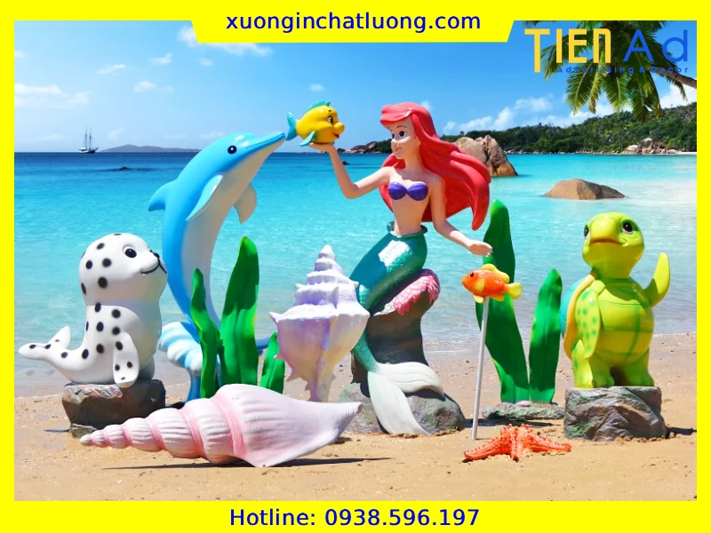 Sản Xuất Mô Hình Sinh Vật Biển Composite Theo Yêu Cầu