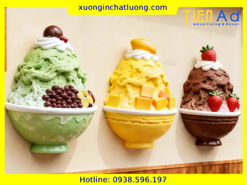 Sản Xuất Mô Hình Tô Bingsu Composite Theo Yêu Cầu