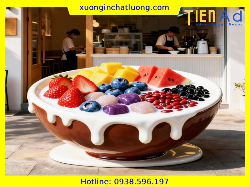 Sản Xuất Mô Hình Tô Chè Composite Khổng Lồ Theo Yêu Cầu