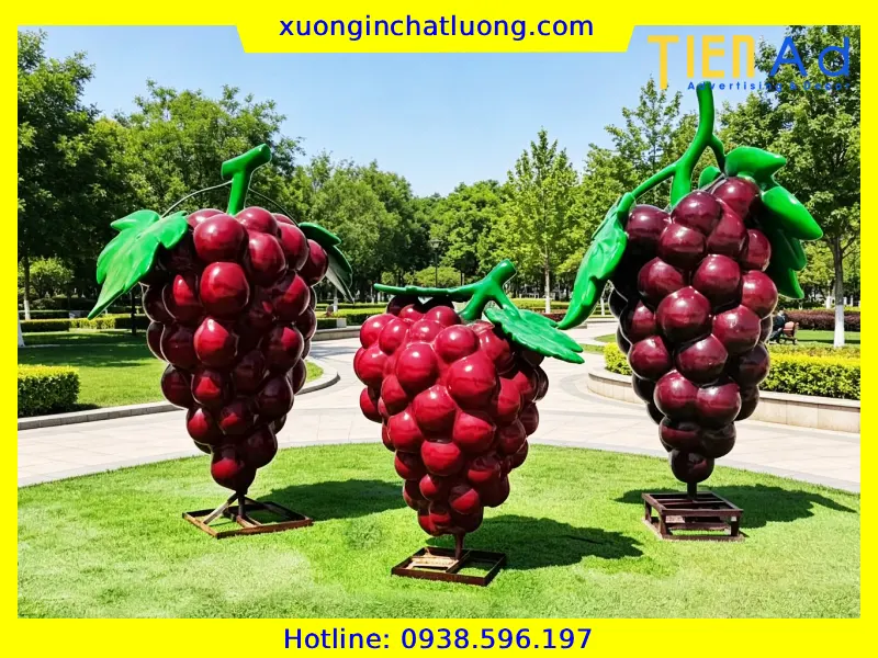 Sản Xuất Mô Hình Trái Cây Khổng Lồ Bằng Composite Theo Yêu Cầu