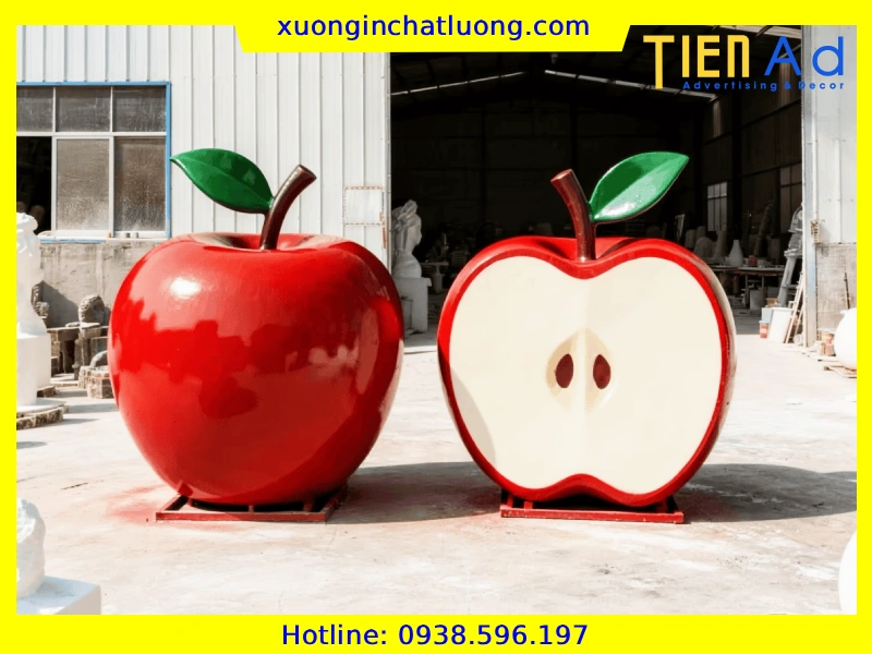 Sản Xuất Mô Hình Trái Táo Composite Theo Yêu Cầu