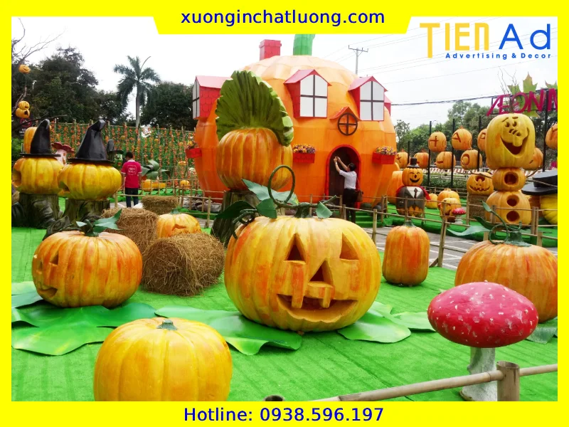 Sản Xuất Mô Hình Trang Trí Halloween Bằng Composite Theo Yêu Cầu